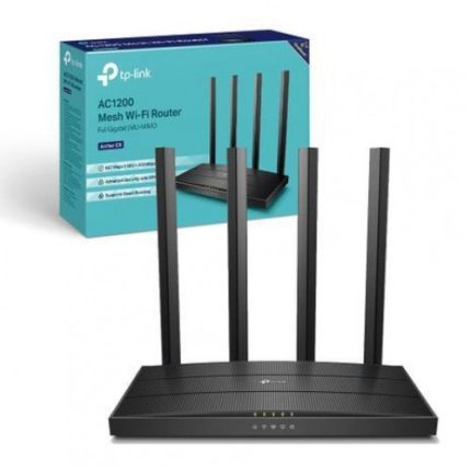 TP-Link Archer C6 AC1200 Wireless MU-MIMO Gigabit 4 Antenna Dual-Band Wi-Fi Router